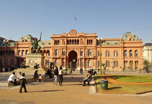 Casa Rosada, prezydenckie domu w Argentynie. — Zdjęcie stockowe