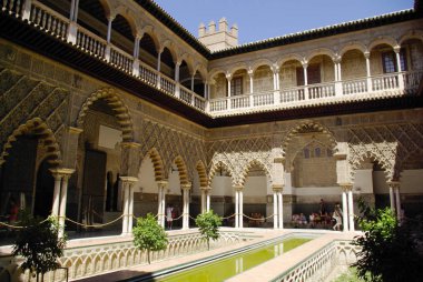 Gösterim: Sevilla Alcazar Sarayı.