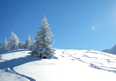 İtalyan Appennines kışın