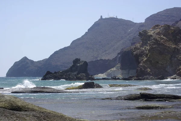 La costa salvaje de Cabo la Gata, en Andalucía . — Foto de Stock