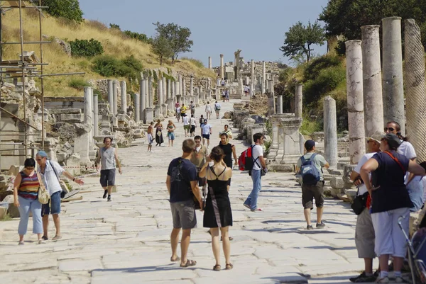 Las ruinas de la ciudad romana de Ephes, en Turquía . —  Fotos de Stock