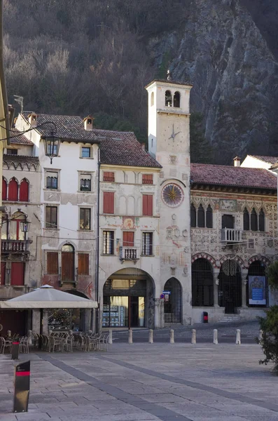 The old district of Serravalle, one of the two old village formi — Stock Photo, Image