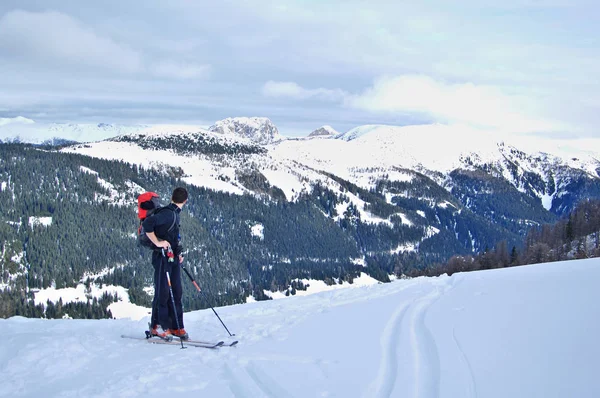 Skitouring on  OfenSpitze, Lesachtal near Obertilliach. Austria