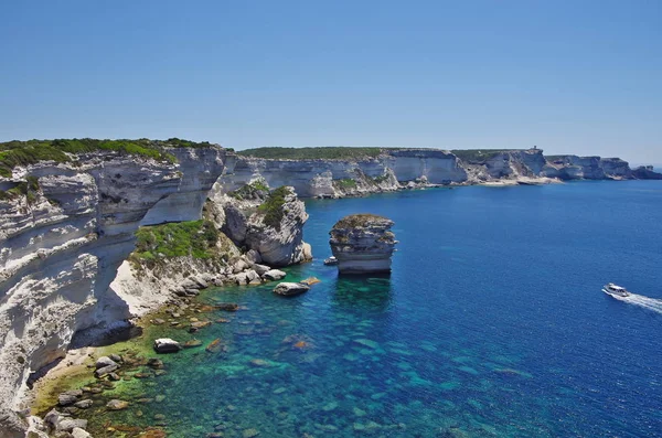 Τα λευκά βράχια του Bonifacio, Κορσική. — Φωτογραφία Αρχείου