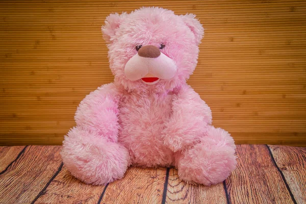 Brinquedo Rosa Urso Objeto — Fotografia de Stock