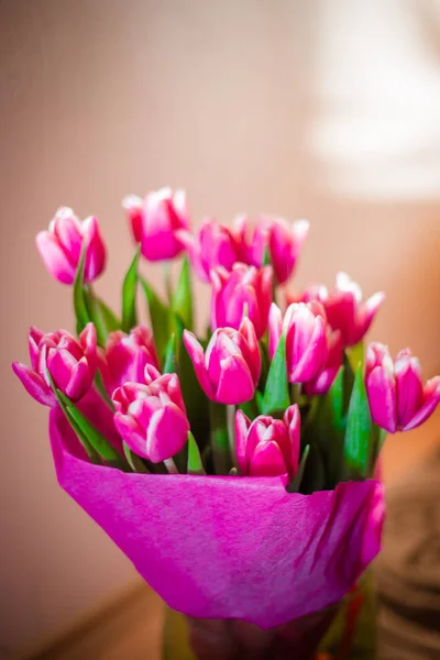 Пучок Розовых Тюльпанов Вес — стоковое фото