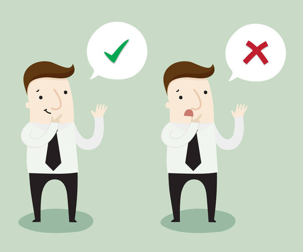 Бизнесмен думает, что хорошо или плохо, сам по себе
