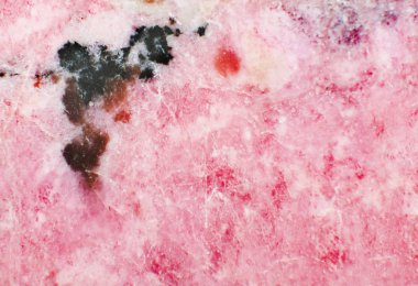 Soyut doku, yarı değerli kırmızı taş, yakın çekim, makro.