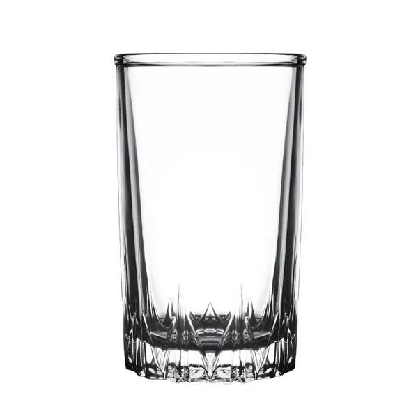 Silhuet Lige Tomt Glas Isoleret Hvid Baggrund - Stock-foto