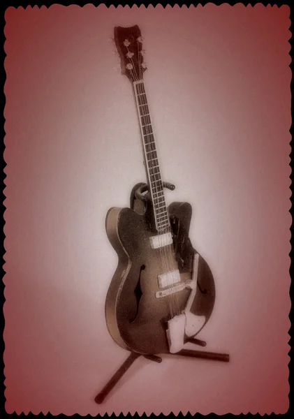 Guitare électrique vintage / effet photo — Photo