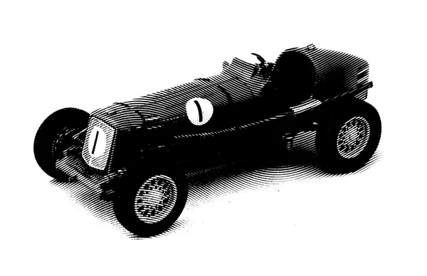 Vintage race car model — Stock Photo, Image