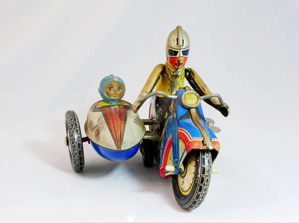  Teneke oyuncak motosiklet