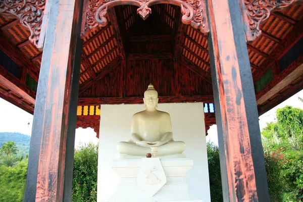Buda de mármore branco — Fotografia de Stock