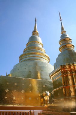 Golden Pagoda Kuzey Tayland Antik Tapınağı'nda