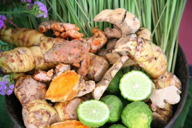 Sebze ve otlar / çorba birleştirmek