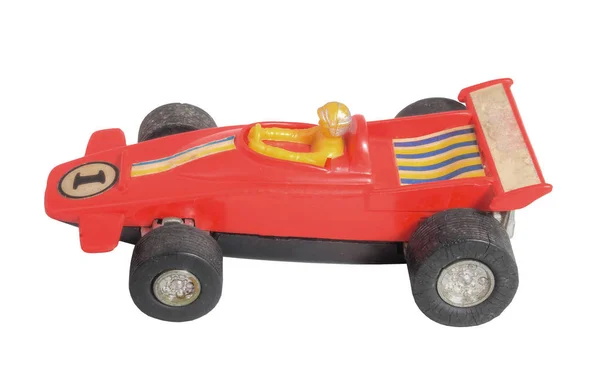 Brinquedo vermelho do carro da corrida / vermelho da Fórmula 1 — Fotografia de Stock