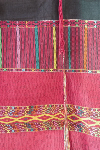 Cotton ancient  textiles  / Thailand folk textiles Traditional textiles made from natural pigments. a pattern of woven fabric that is unique to Thailand