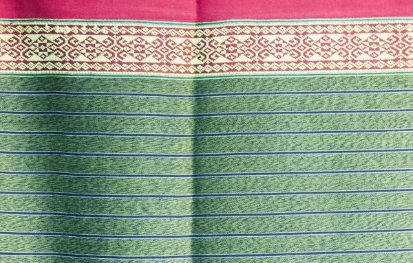 Algodão Têxteis Antigos Tailândia Têxteis Folclóricos Têxteis Tradicionais Feitos Pigmentos — Fotografia de Stock