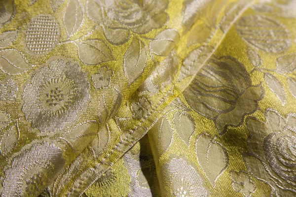 Tkané Hedvábí Thajsko Lidového Textilu Tradiční Textilie Vyrobené Přírodních Pigmentů — Stock fotografie
