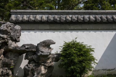 Geleneksel Çince bina duvar / arka plan görüntü Çin Seddi 