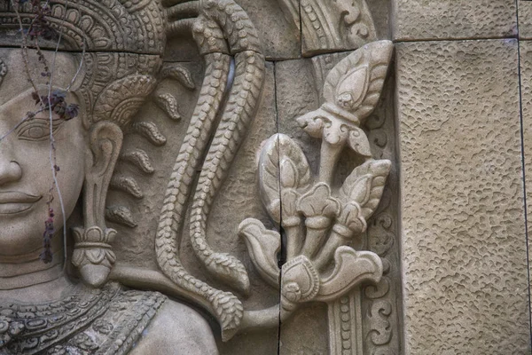 Camboya Antigua Estatua Una Diosa — Foto de Stock