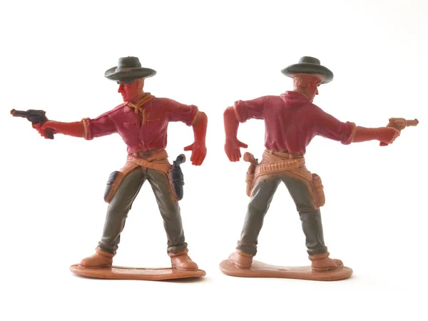 Cowboy figure model toy / Isolated white