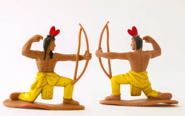Hint kovboy mini figür model oyuncak / izole beyaz