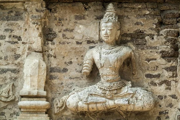 Estuque Tradicional Atrações Históricas Locais Históricos Chiangmai Tailândia — Fotografia de Stock