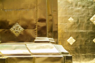 Mimari altınla süslenmiş / Tayland antik mimari