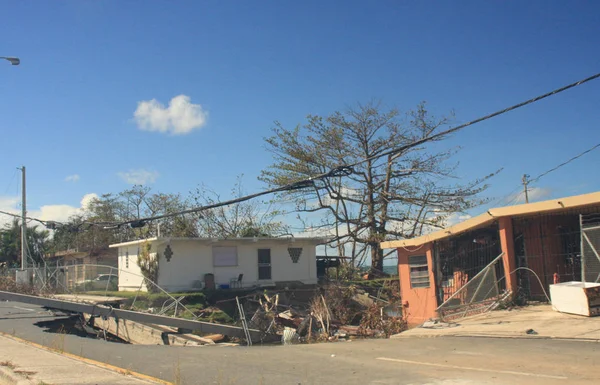 Devastación Del Huracán María Mayagüez Puerto Rico — Foto de Stock