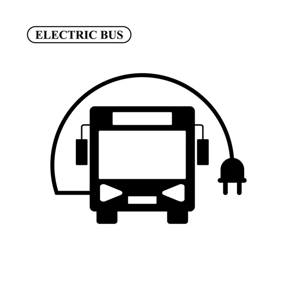 Elektrische bus pictogram — Stockvector