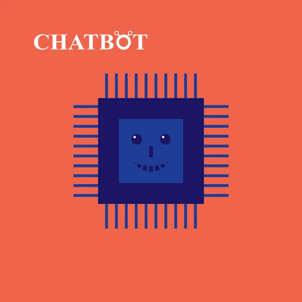 Ilustração vetorial de chatbot — Fotografia de Stock