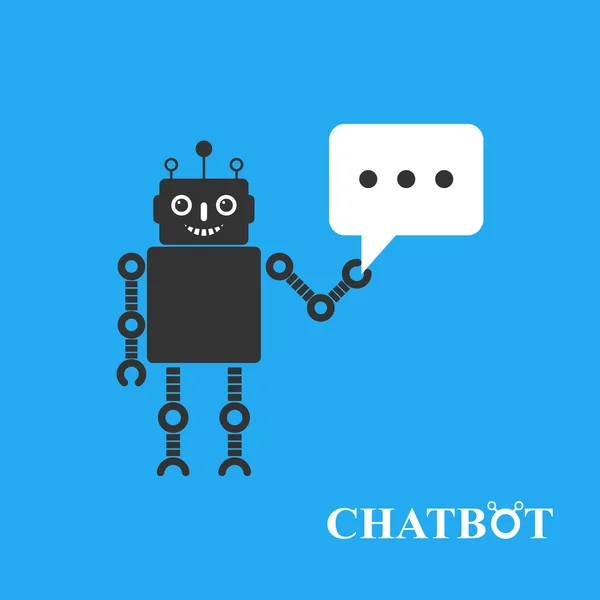 Ilustração vetorial de chatbot —  Vetores de Stock