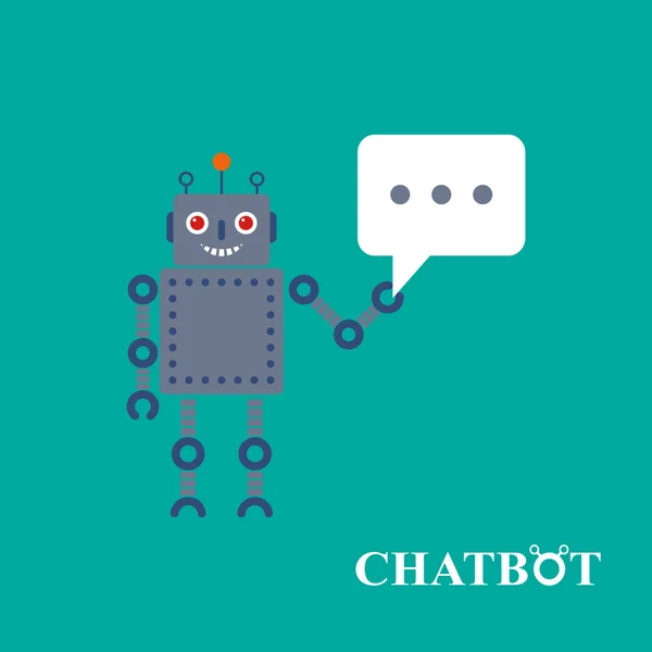 Chatbot vectorillustratie — Stockvector