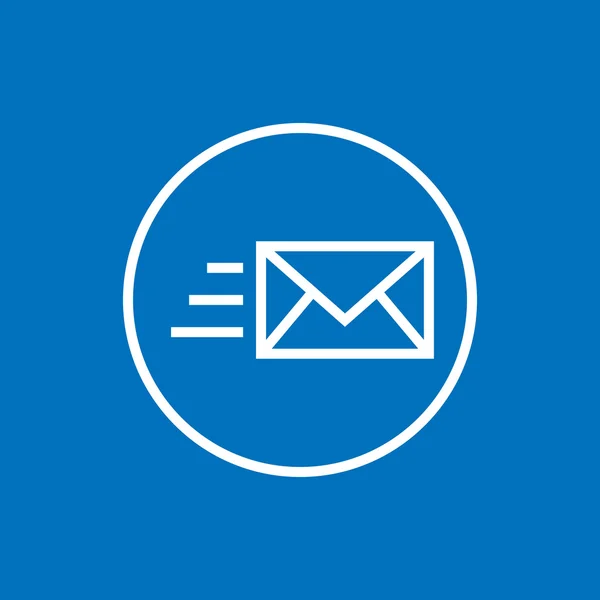 Lineares E-Mail Marketing Symbol — Stockvektor