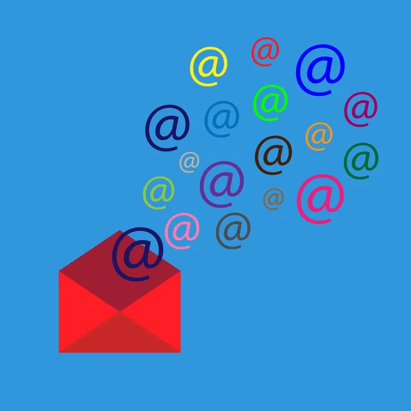 Email marketing vettoriale illustrazione — Vettoriale Stock