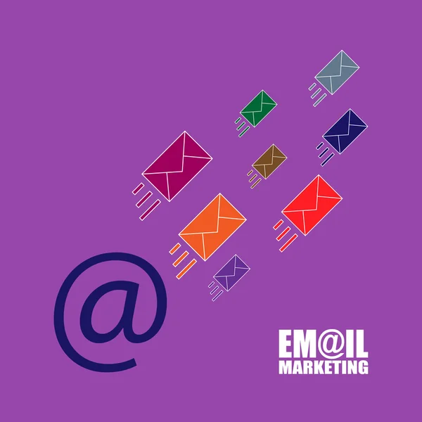 E-Mail Marketing Vektor Illustration — Stockvektor