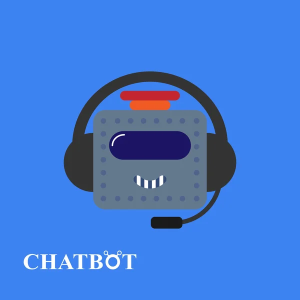 Chatbot pictogram concept — Stockvector