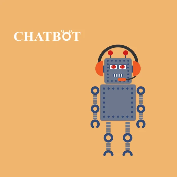 Εικονογράφηση διάνυσμα chatbot — Διανυσματικό Αρχείο
