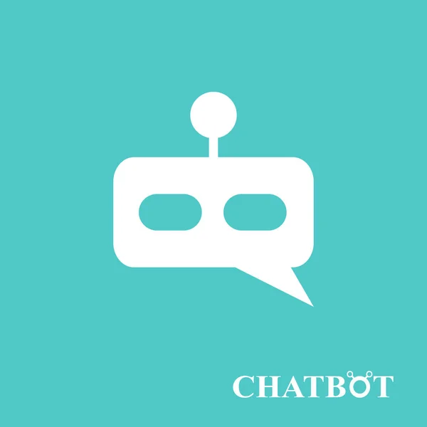 Chatbot nebo chatterbot ikonu koncept — Stockový vektor