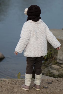 moda kız sıcak giysiler