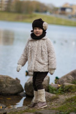 moda kız sıcak giysiler