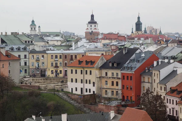 Lublin eski şehir sokaklarında — Stok fotoğraf