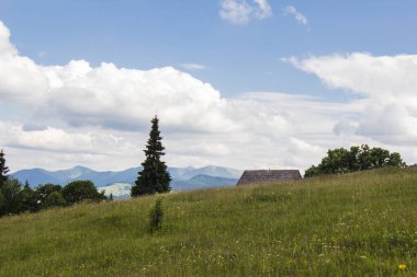 Bautiful manzaralı tepelerde dağ evi