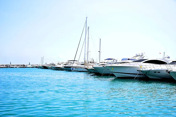 Sail boat harbor — Stock Photo, Image