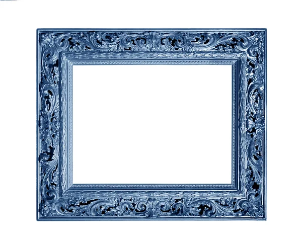 Quadro de imagem azul isolado no branco Imagem De Stock