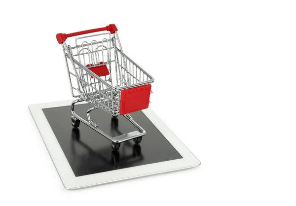 Tablet alışveriş sepeti