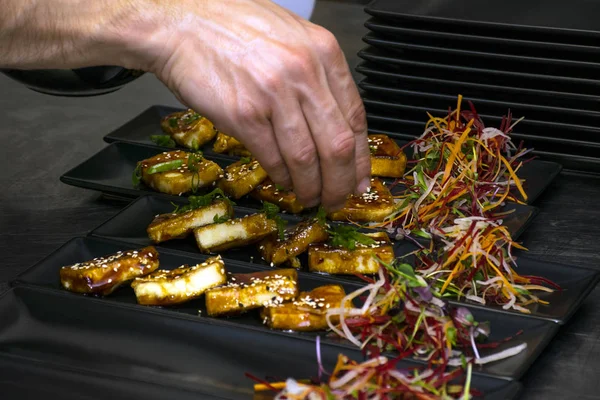 Kızarmış Tofu yemek yapma Şef