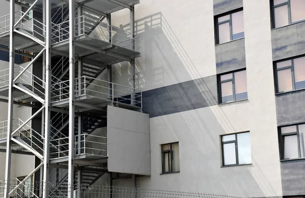 Fire Escape on Urban Building, Emergency Exit, Escape-Route, Preparedness