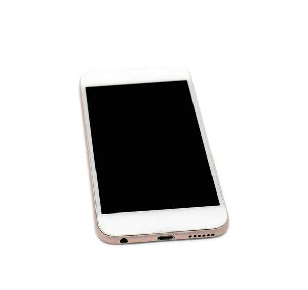 Smartphone Moderno Fundo Branco — Fotografia de Stock